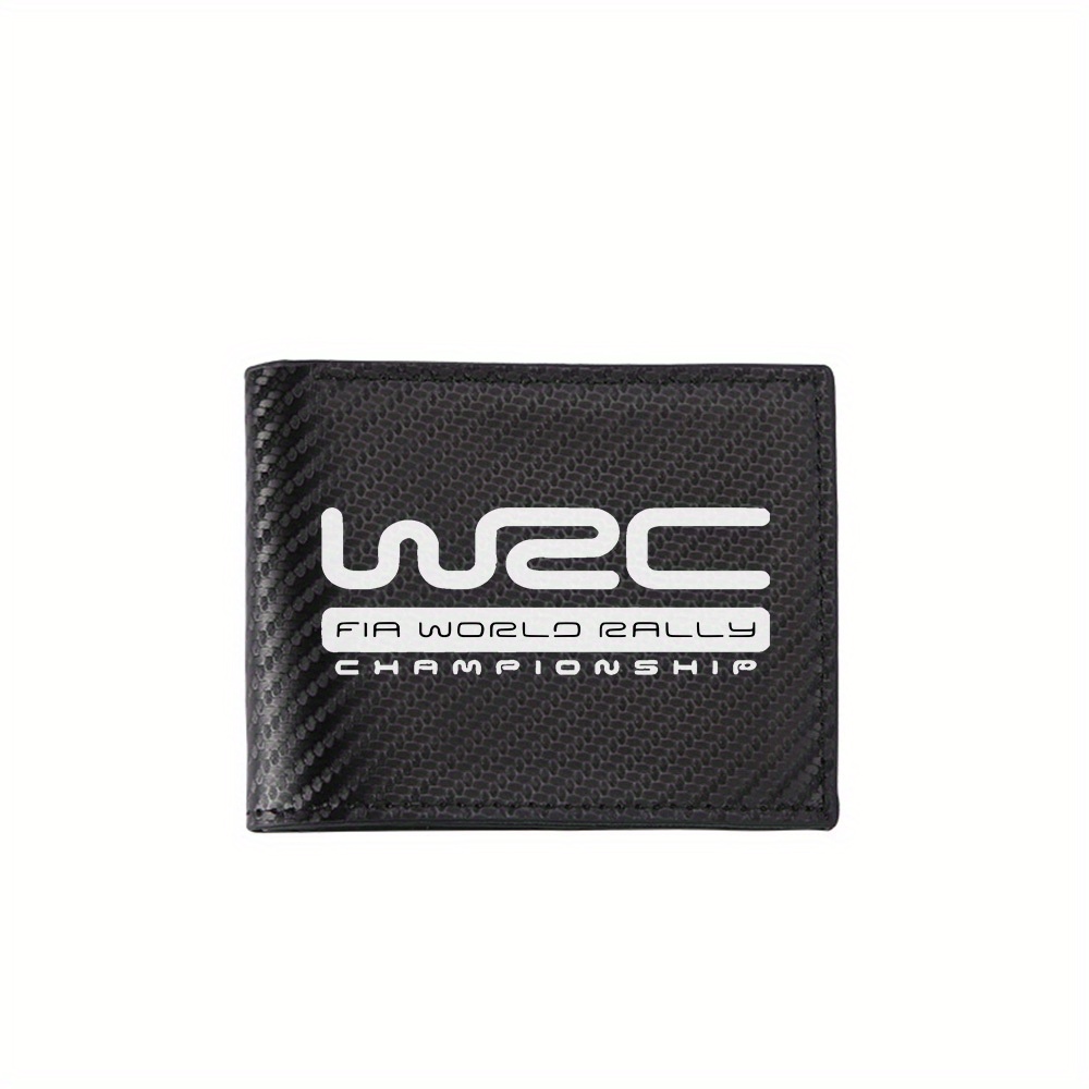 Interior Design Photo - ข้อความ WRC และโลโก้กีฬาราลลี่ กระเป๋าสตางค์ผู้ชาย ดีไซน์เรียบง่าย ทันสมัย