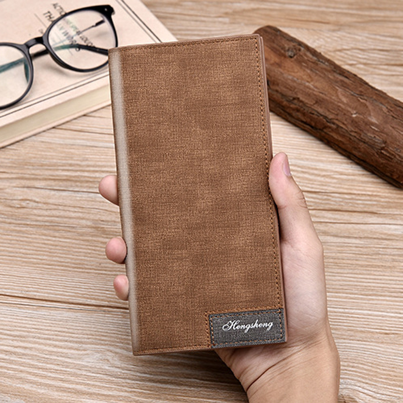 Interior Design Photo - ยาว Simple Designer กระเป๋าสตางค์หนังนุ่มผู้ชาย Hasp Man