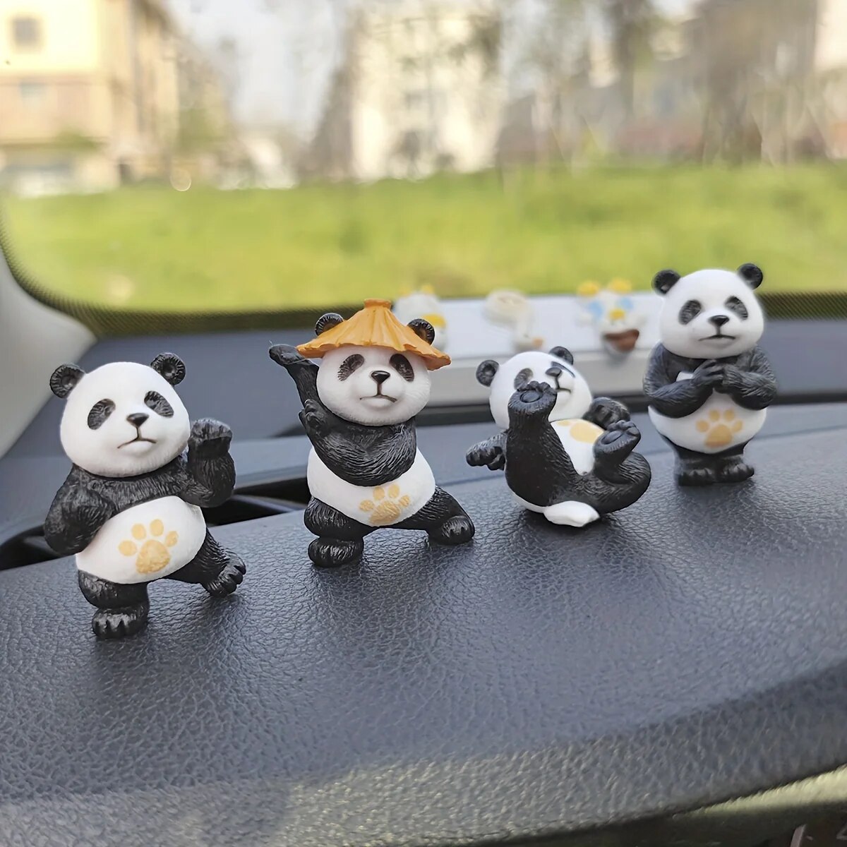 Interior Design Course - 4 ชิ้น/เซ็ต Panda Design เครื่องประดับรถ Car