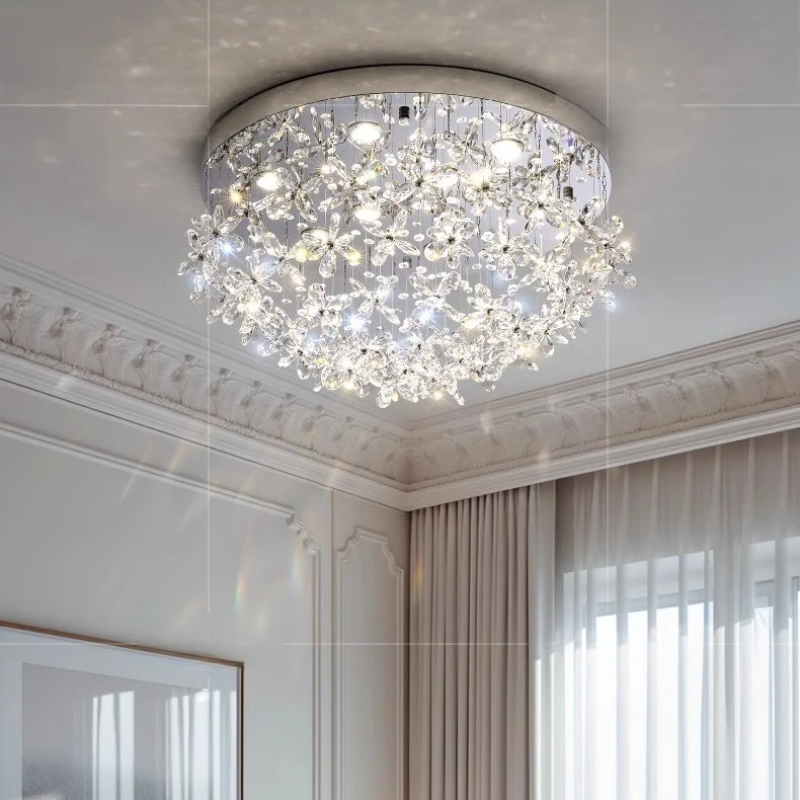 โคมไฟเพดานดีไซน์เนอร์คริสตัลอะ - Interior Design Luxury Living Room บทวิจารณ์และราคา