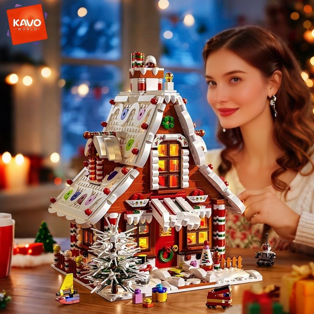 KAVOWORLD ชุดตัวต่อบ้านขนมปังข - Interior Design Lego บทวิจารณ์และราคา