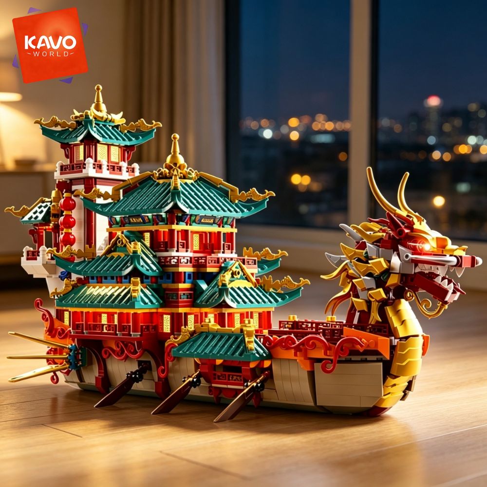 KAVOWORLD ชุดตัวต่อเรือมังกร 2 - Interior Design Lego บทวิจารณ์และราคา
