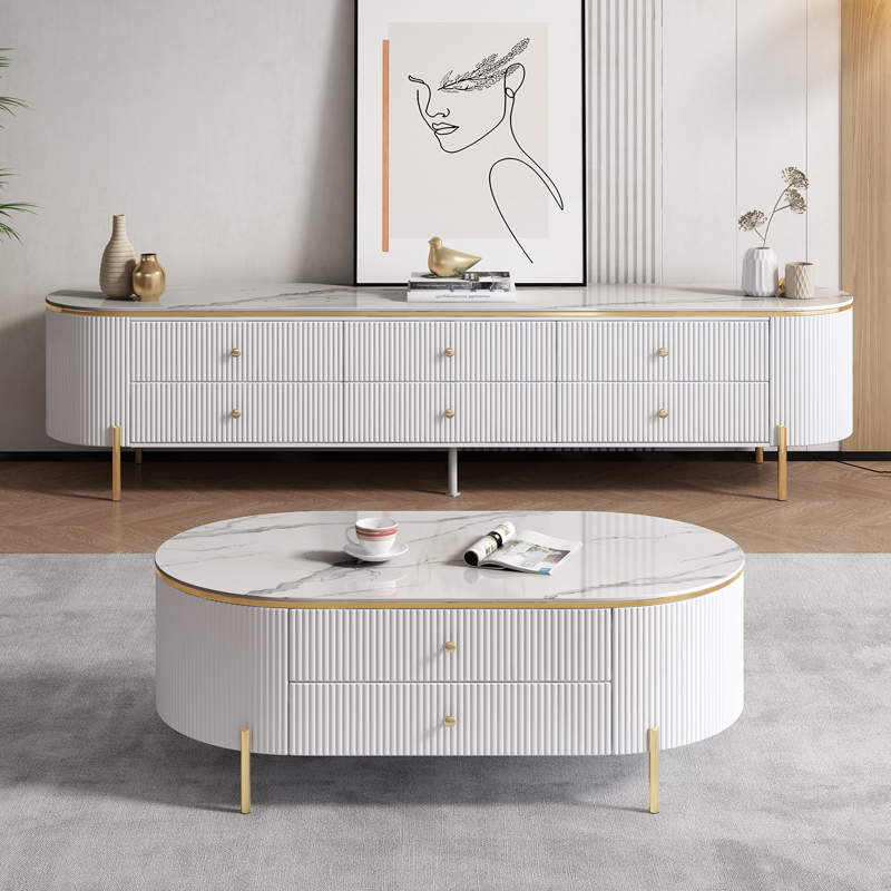 ชุดโต๊ะวางทีวีและโต๊ะกาแฟไม้หน - Interior Design Luxury Living Room บทวิจารณ์และราคา